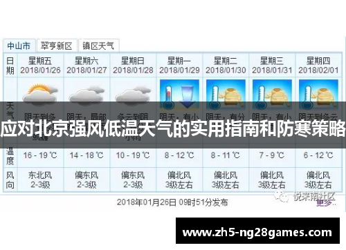 应对北京强风低温天气的实用指南和防寒策略