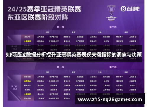 如何通过数据分析提升亚冠精英赛表现关键指标的洞察与决策